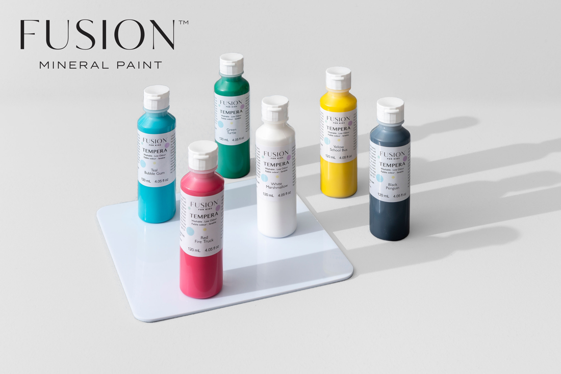 Fusion for Kids Tempera Paint Rainbow Pack Mason Jar Studio